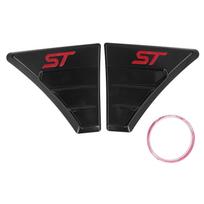 2 vnt. Automobilio sparno šoninės ventiliacijos angos apdailos dangteliai ST RS stiliaus modifikavimo priedas Ford Focus MK 2