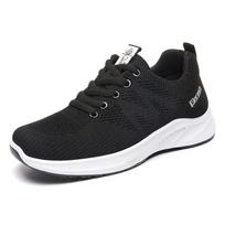 Fashion Ladies Breathable Shoes New light anti slip shoe Soft soled comfortable Sneakers Fashion casual Women's shoes Zapatos Mujer 36 juoda