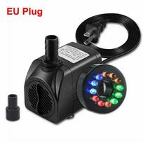 D5 Povandeninis vandens siurblys su 12 LED 15W povandeniniais šviestuvais, triukšmo mažinimu, fontanui, baseinui, tvenkiniui, bakui, elektrinis vandens siurblys EU Plug