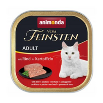 Animonda Vom Feinsten Adult Paštetas katėms su jautiena ir bulvėmis 100g