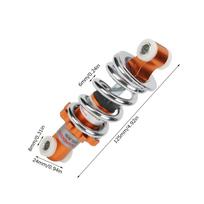 1pc Rear Shock Absorbers 400lb Motorcycle 125mm Adjustable Suspension Shocks Spring oranžinė