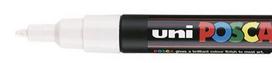 Žymeklis UNI Posca PC-3M, apvalus, 0.9 - 1.3 mm, baltas
