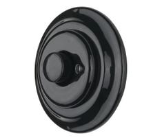 Bohemia-Design - Porcelianinis retro sukamasis dimeris su rėmeliu 250V/10A juodas