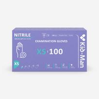 Vienkartinės nitrilinės pirštinės KID-MAN, violetinės