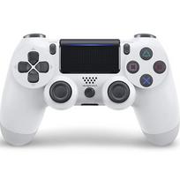 Belaidis žaidimų pultelis, skirtas PlayStation, su lietiminio valdymo funkcija, belaidis valdiklis, bluetooth, baltos spalvos.