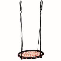 Apvali supynė BINO 60 cm, juoda/raudona, iki 100 kg – vidui ir laukui