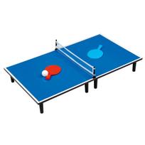 Bino mini stalo tenisas vaikams, mėlynas, 80×45 cm, 16 dalių