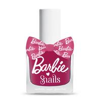 Barbie Snails vandens pagrindo nagų lakas vaikams „Gotta Glow“, tamsiai rožinis su blizgučiais, plaunamas vandeniu, 10,5 ml