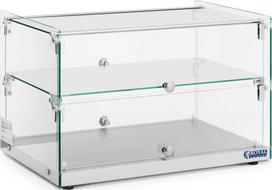 Royal Catering Tortų ir desertų bufeto stiklinė vitrina 2 lentynos 50 l
