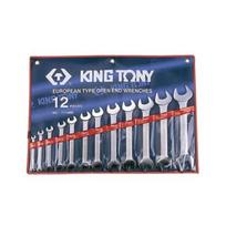 Plokščių raktų rinkinys, 12 vnt. KING TONY