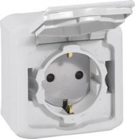 2P+E German standard socket outlet Forix -surface mounting - 16 A -250 V -grey 782393 | 3245067823934