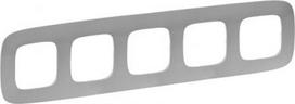 Plate Valena Allure - 5 gang - aluminium 754395 | 3414970478443