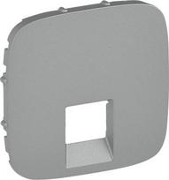 Cover plate Valena Allure - RJ 45/RJ 11 socket - aluminium 755417 | 3414970484734