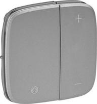 Cover plate Valena Allure - universal/for 1-10V ballast dimmer - aluminium 752087 | 3414970477064