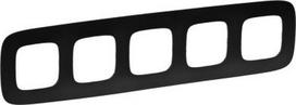 Plate Valena Allure - 5 gang - matt black 754405 | 3414970478573