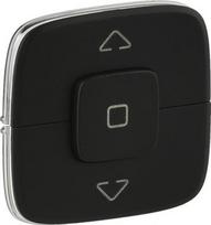 Cover plate Valena Allure - roller blind control - black 755148 | 3414970482730