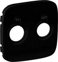 Cover plate Valena Allure - TV-SAT socket - black 754828 | 3414970480262
