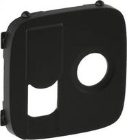 Cover plate Valena Allure - TV socket 0-2400 MHz + RJ 45 Cat. 6 UTP - black 754838 | 3414970480361