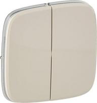 Cover plate Valena Allure - 2-gang switch/push-button - ivory 755026 | 3414970481665