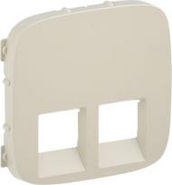 Cover plate Valena Allure - double RJ 45/RJ 11 socket - ivory 755426 | 3414970484857