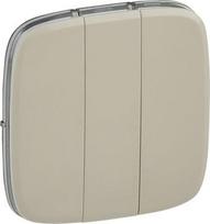 Cover plate Valena Allure - 3-gang switch/push-button - ivory 755036 | 3414970481771