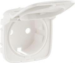 Cover plate Valena Allure - 2P+E socket - with flap - German standard - pearl 754849 | 3414970509239