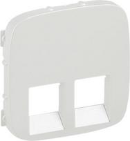 Cover plate Valena Allure - double RJ 45/RJ 11 socket - pearl 755429 | 3414970484949