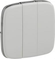 Cover plate Valena Allure - 3-gang switch/push-button - white 755035 | 3414970481757