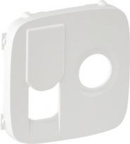Cover plate Valena Allure - TV socket 0-2400 MHz + RJ 45 Cat. 6 UTP - white 754835 | 3414970480309
