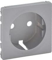 Cover plate Valena Life - 2P+E socket - German standard - aluminium 755202 | 3414970457677