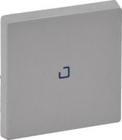 Cover plate Valena Life - 1-gang illuminated / with indicator - aluminium 755102 | 3414970460219