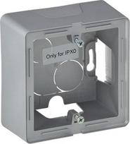 1-gang surface-mounting box Valena Life - 89 x 89 x 44.8 mm - aluminium 754211 | 3414970453907