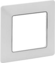 Plate Valena Life - 1 gang - white/chrome 754031 | 3414970454447