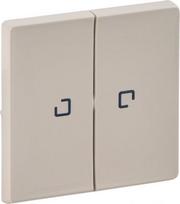 Cover plate Valena Life - 2-gang illuminated / with indicator - ivory 755221 | 3414970460981