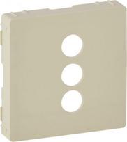Cover plate Valena Life - triple RCA socket - ivory 754721 | 3414970475909