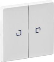 Cover plate Valena Life - 2-gang illuminated / with indicator - white 755220 | 3414970460967