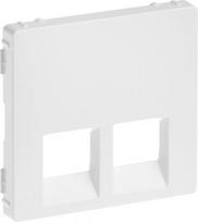 Cover plate Valena Life - double RJ 45/RJ 11 or RJ 45 + RJ 11 socket - white 755420 | 3414970459602