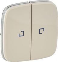 Cover plate Valena Allure - illuminated 2-gang switch/push-button - ivory 755226 | 3414970483317