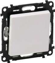 Changeover push-button Valena Life - 6 A - 250 V - with cover plate - white 752111 | 3414970464057