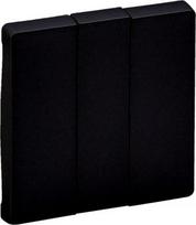 ROCKER FOR 3 GANG SWITCH MAT BLACK VALENA LIFE 756032 | 3414972088114