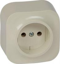 2P socket outlet Forix - surface mounting - IP 2X - 16 A - 250 V - ivory 782440 | 3245067824405