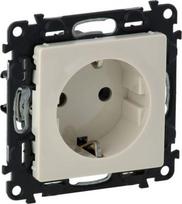2P+E socket with shut. Valena Life -German std -VDE compliant -16A -250V -ivory 753209 | 3414970574923