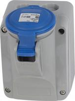 Surface mounting socket P17 - IP44 - 200/250 V~ - 16 A - 3P+E 555155 | 3245065551556