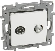TV-SAT multiple star socket Niloe - attenuation 1 dB - white 764559 | 3414970683403