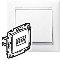 PRISE RJ45 CAT5E UTP BLANC  2 SORTIES 774239 | 3245067742396