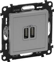 VALENA LIFE 2 USB CHARGER A+A 2.4A 12 W ALU 753312 | 3414970456731