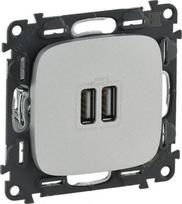 VALENA ALLURE 2 USB CHARGER A+A 2.4A 12 W ALU 754997 | 3414970509635
