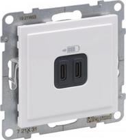 SUNO 2 USB CHARGER TYPE C+C 3A 15W WHITE 721131 | 3414972040228