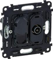 Star male TV socket + RJ45 Cat. 6 UTP Valena InMatic 753055 | 3414970451453