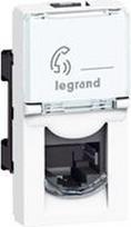 RJ 45 socket Mosaic Cat. 5e - FTP - 1 module - white 076552 | 3245060765521
